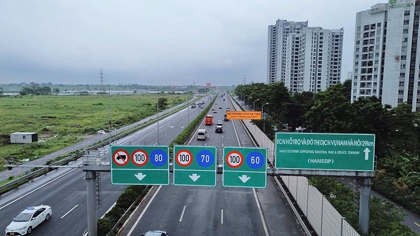 Một đoạn cao tốc Pháp Vân - Cầu Giẽ do Công ty Phương Thành đầu tư, vận hành khai thác.